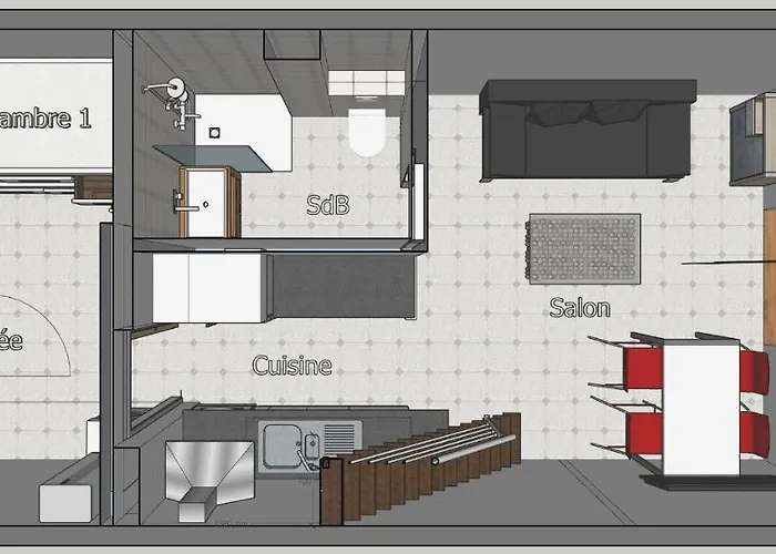 Loft T3 Duplex Vue Porquerolles イエール